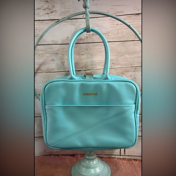 🥶Corkcicle Neoprene Baldwin Box Turquoise Lunchbox - Picture 6 of 14
